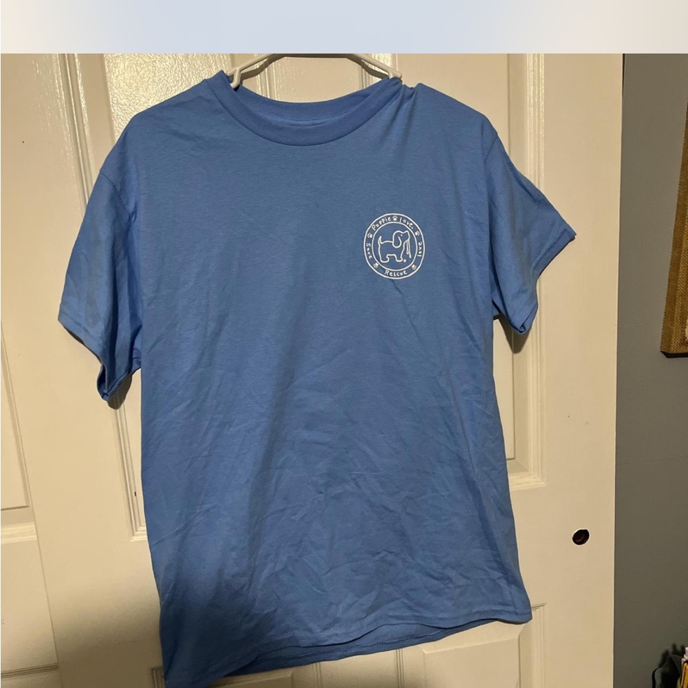 Blue T-Shirt with White Logo
